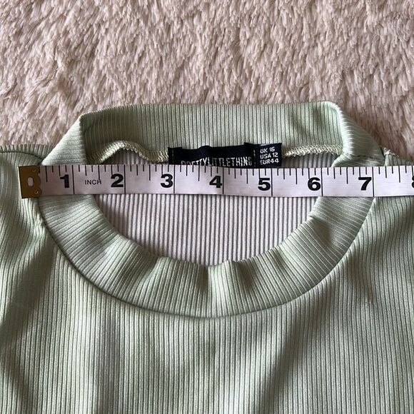 Pretty Little Thing dress green size 12 - Picture 15 of 16